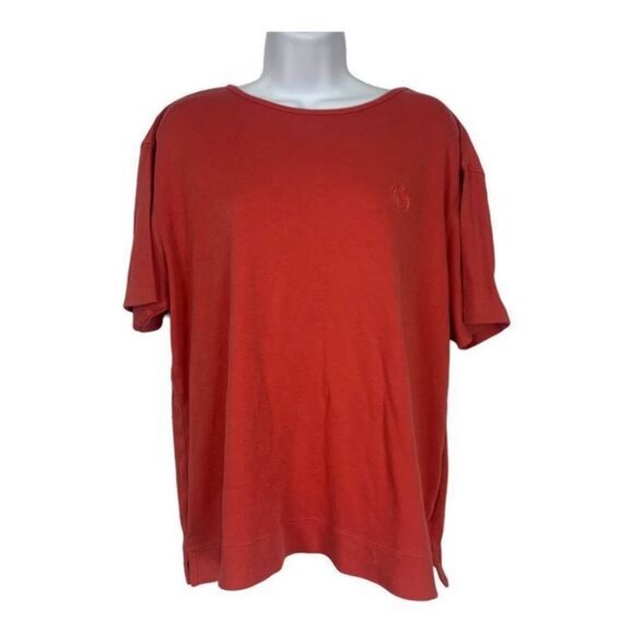 Mountain Lake Womens  Size Large Red T-Shirt 60% Cotton 40% Polyester - Picture 1 of 6